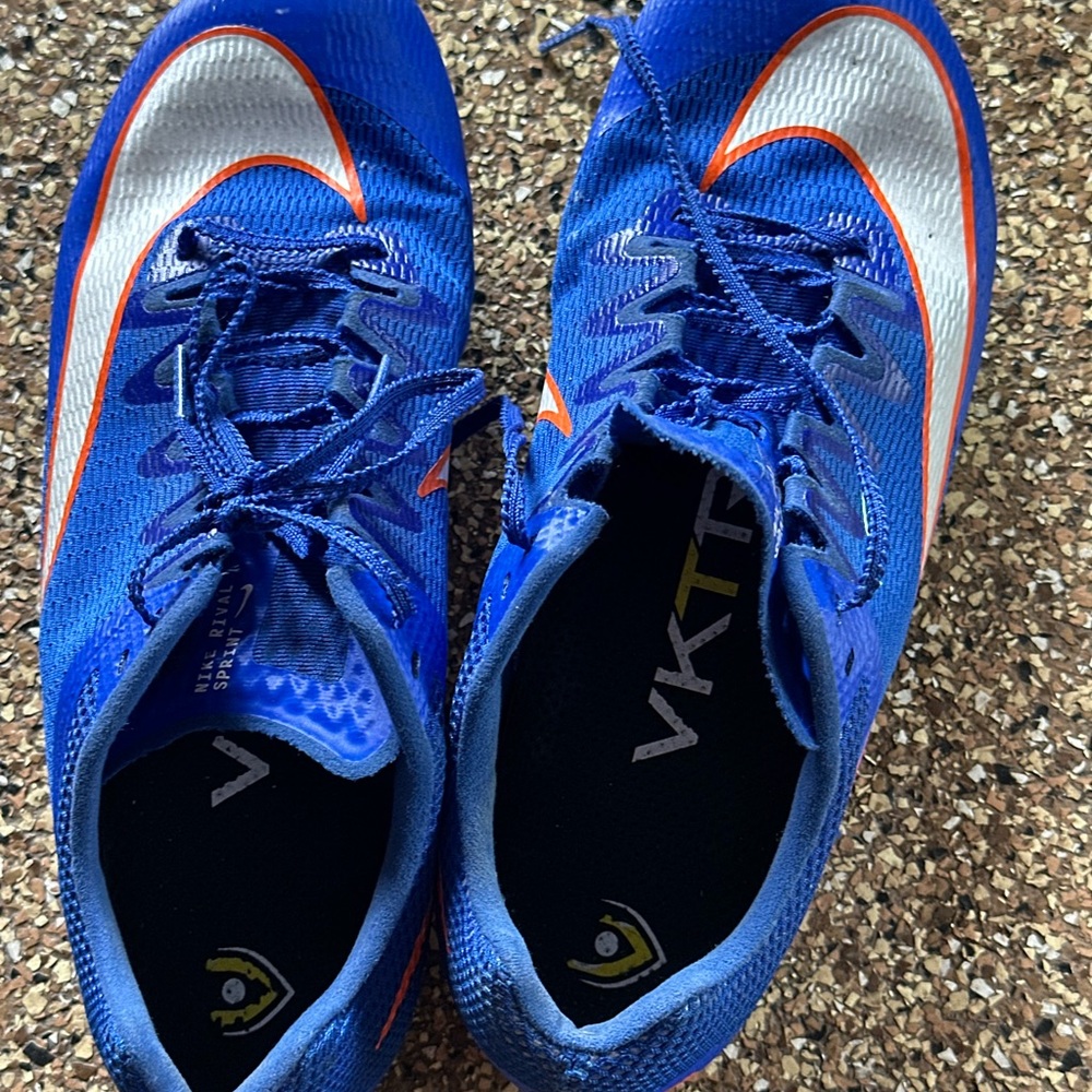 Men's Blue Nike track spikes